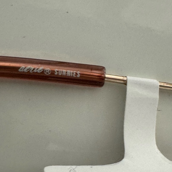 aerie Gold Frame Sunglasses with Brown Lenses - Picture 12 of 13